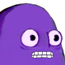 Grimace grimacing meme emoji